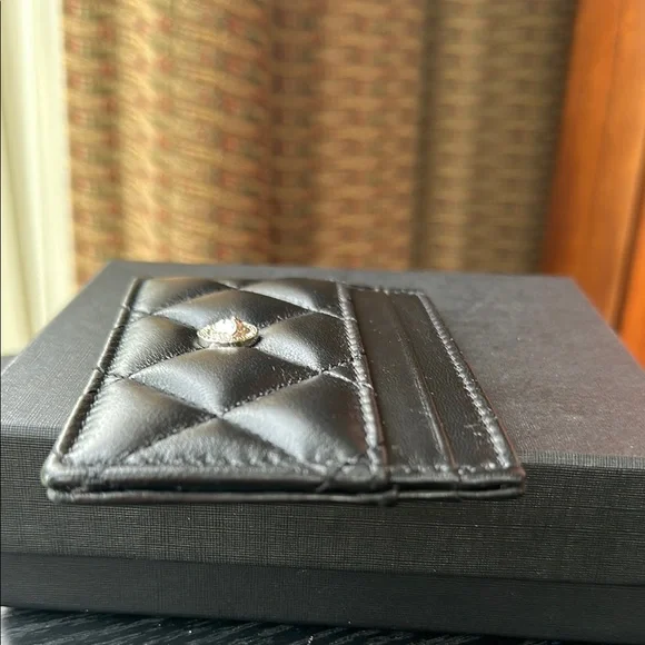 Versace Quilted Lamb Leather Card Case - Picture 10 of 10